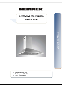 Manual Heinner DCH-450X Cooker Hood