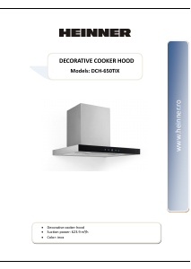 Manual Heinner DCH-650TIX Cooker Hood