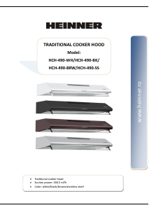 Manual Heinner HCH-490-BK Cooker Hood