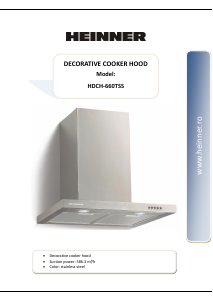 Manual Heinner HDCH-660TSS Cooker Hood