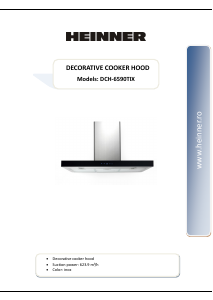 Manual Heinner DCH-6590TIX Cooker Hood