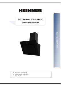 Manual Heinner DCH-650RGBK Cooker Hood