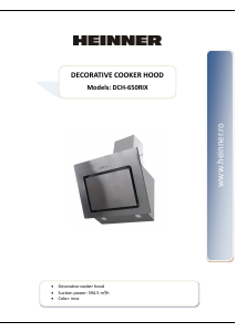 Manual Heinner DCH-650RIX Cooker Hood