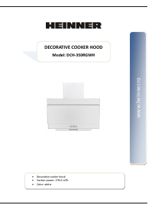 Használati útmutató Heinner DCH-350RGWH Páraelszívó