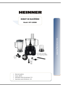 Manual Heinner HFP-1000BK Food Processor