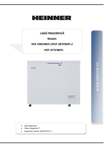 Manual Heinner HCF-371CNHF+ Freezer