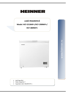 Használati útmutató Heinner HCF-290NHF+ Fagyasztó