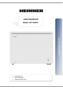 Manual Heinner HCF-H297F+ Freezer