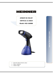Használati útmutató Heinner HGS-1600BK Ruhagőzölő