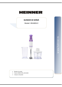 Manual Heinner HB-600UV Hand Blender