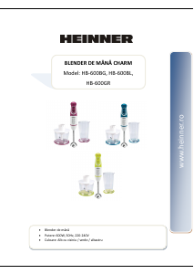 Manual Heinner HB-600GR Blender de mână