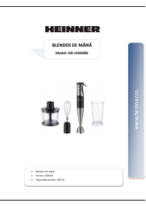 Manual Heinner HB-1000XBK Blender de mână