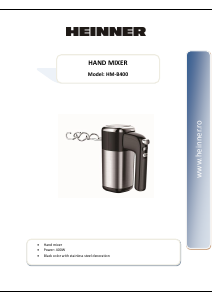 Manual Heinner HM-B400 Hand Mixer