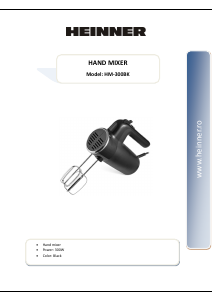 Manual Heinner HM-300BK Hand Mixer