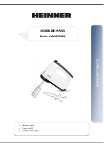 Manual Heinner HM-400WHBK Hand Mixer