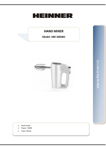 Manual Heinner HM-300WH Mixer de mână