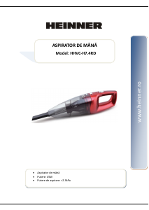 Használati útmutató Heinner HHVC-H7.4RD Kézi porszívó