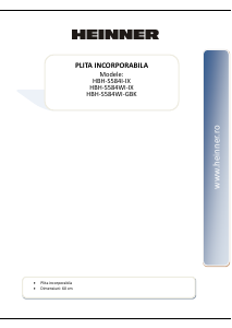 Handleiding Heinner HBH-S584I-IX Kookplaat