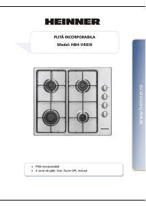 Handleiding Heinner HBH-V4IEIX Kookplaat