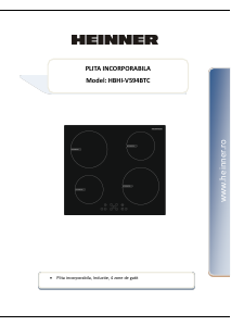 Manual Heinner HBHI-V594BTC Plită