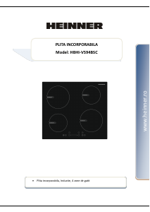 Manual Heinner HBHI-V594BSC Plită