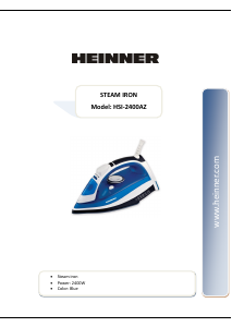 Handleiding Heinner HSI-2400AZ Strijkijzer