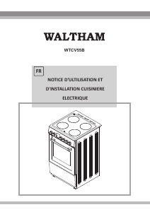 Mode d’emploi Waltham WTCV 55 B Cuisinière