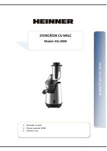 Наръчник Heinner HSJ-200X Сокоизстисквачка