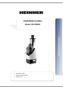 Manual Heinner HSJ-200WH Juicer