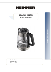 Manual Heinner HEK-TF18GX Kettle