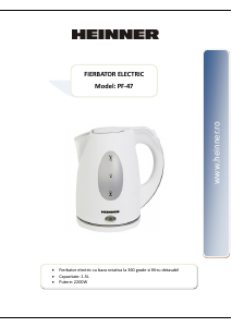 Manual Heinner PF-47 Kettle