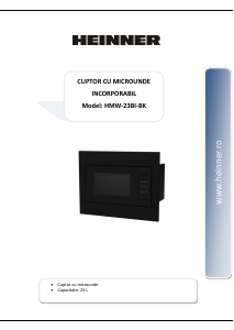 Handleiding Heinner HMW-23BI-BK Magnetron