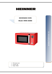 Наръчник Heinner HMW-20GRD Микровълнова