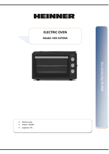 Manual Heinner HCE-S37DKA Oven