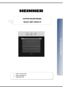Manual Heinner HBO-V656G-IX Oven