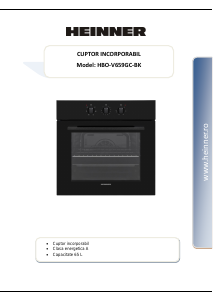 Manual Heinner HBO-V656GC-BK Oven