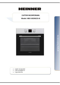 Manual Heinner HBO-V659GCD-IX Oven