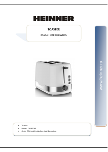 Manual Heinner HTP-850WHSS Toaster