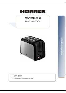 Manual Heinner HTP-700BKSS Toaster