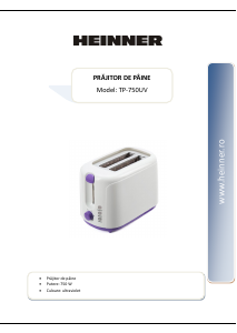 Manual Heinner TP-750UV Toaster