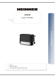 Manual Heinner HTP-850BK Toaster