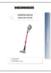 Manual Heinner HSVC-V22.2RD Vacuum Cleaner