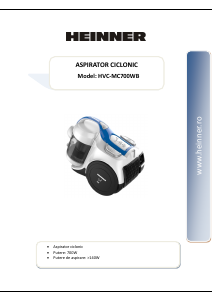 Manual Heinner HVC-MC700WB Vacuum Cleaner