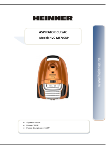 Manual Heinner HVC-MS700KP Vacuum Cleaner