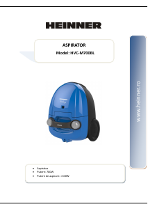 Manual Heinner HVC-M700BL Aspirator