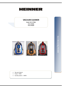 Manual Heinner HVC-V750OR Vacuum Cleaner