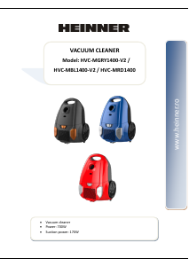 Manual Heinner HVC-MRD1400 Vacuum Cleaner
