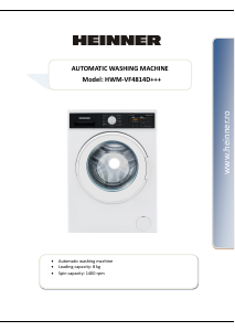 Manual Heinner HWM-VF4814D+++ Washing Machine