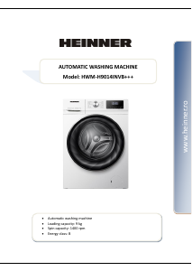 Manual Heinner HWM-H9014INVB+++ Washing Machine