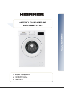 Manual Heinner HWM-V7012D++ Washing Machine